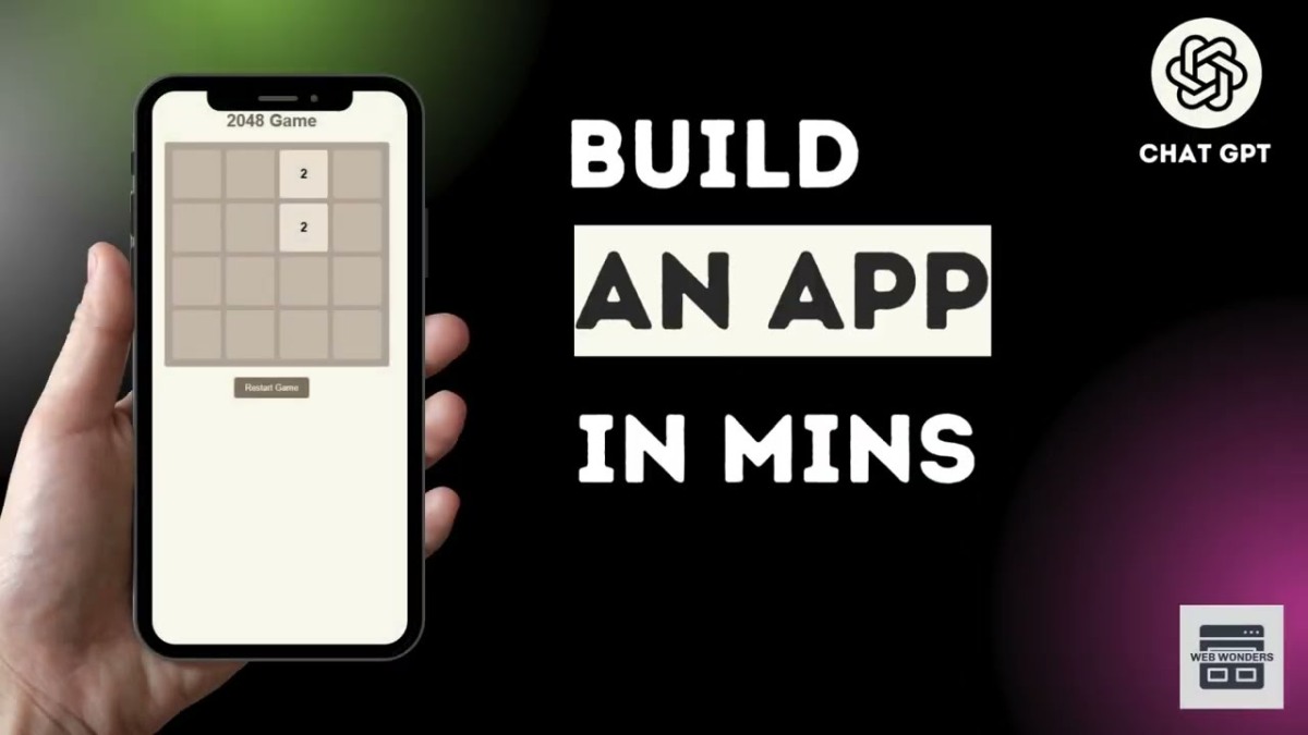 Crafting Your First Mobile App: A ChatGPT-Powered 2048 Game Adventure